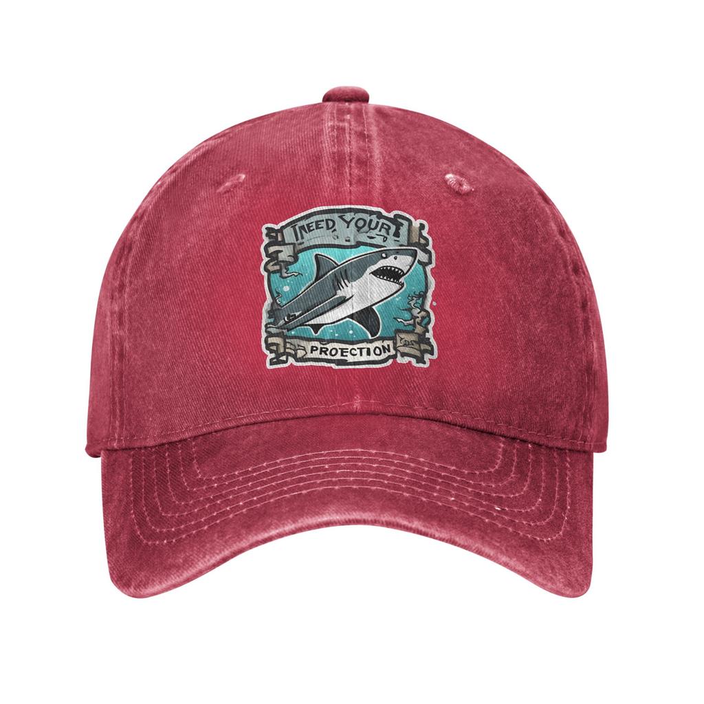 Shark screams Baseball Caps Peaked Cap Protection Animal Sun Shade Hats for Unisex