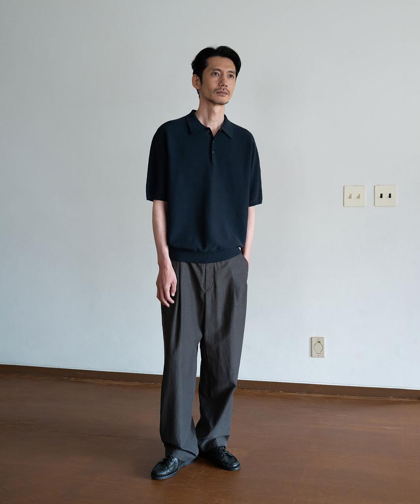 BLANKROOM Torren Polo Knit_Navy