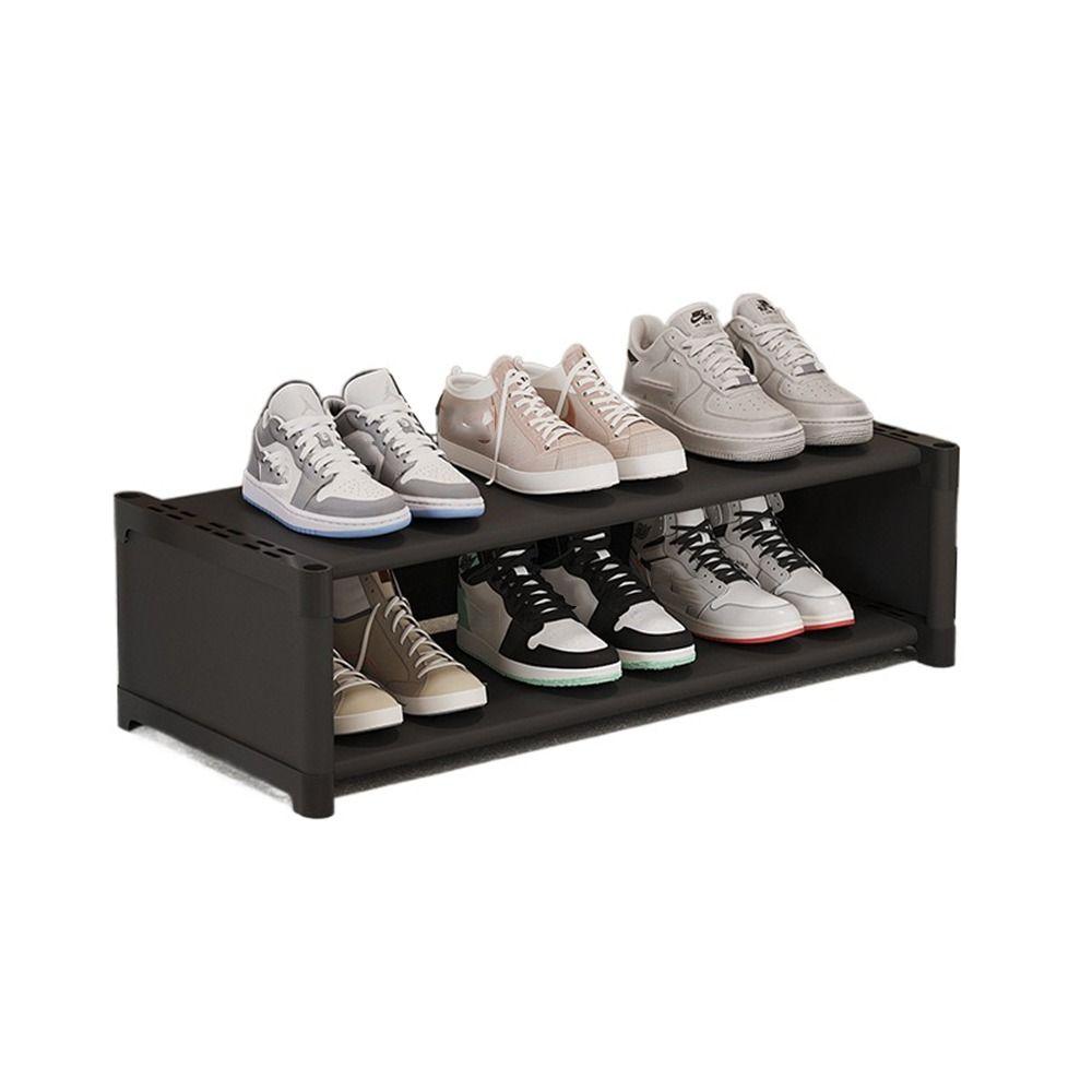 Dust Proof Cover Shoe Cabinet Space Saving Shoe Storage Shelf Portable Long Shoe Rack Bedroom