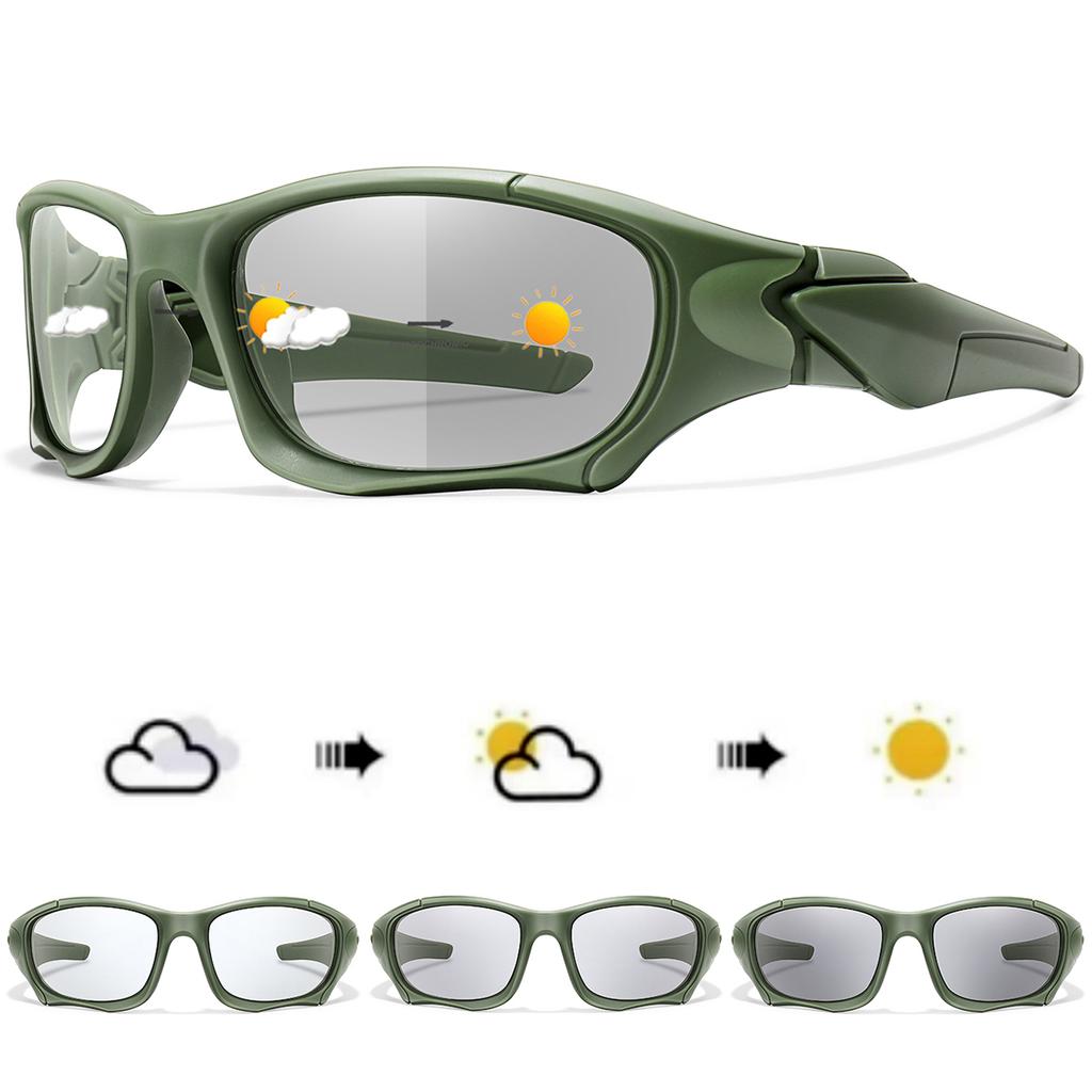 Фотохромные солнцезащитные очки для велоспорта, мужские, для спорта на открытом воздухе, тактические, камуфляжные, винтажные, для вождения, верховой езды, рыбалки, ветрозащитные