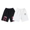 1018 Off-White Весна/Лето 2026 Новинка 99 Букв Диагональная Полоска Принт Граффити Мужские и Женские Повседневные Свободные Шорты