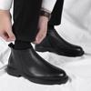 Ботинки челси мужские высокие туфли для отдыха на природе деловые формальные ботильоны осень-зима мужские туфли из спилковой кожи для мужчин