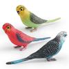 Birds Figures - 3pcs Realistic Parrot Toys Animal Figures Set - Simulated Plastic Animal Toys Kids Educational Toys for Boys and Girls