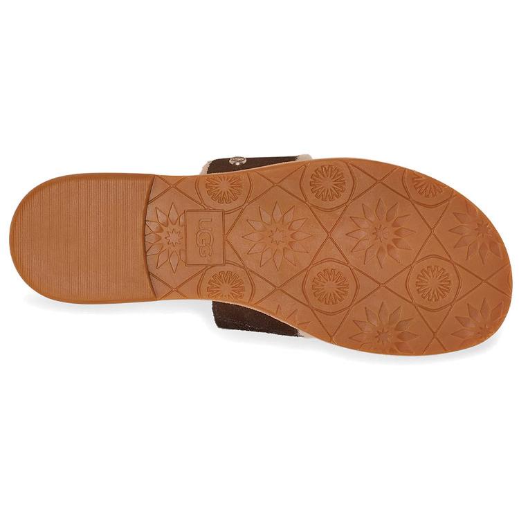UGG Женские шлепанцы с резиновой подошвой Черные 1110984-BLK