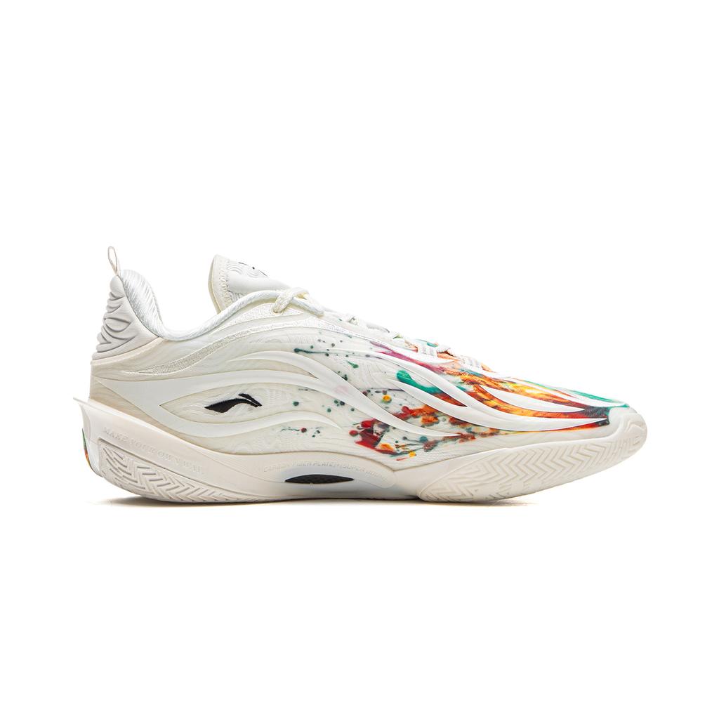 Li Ning Wade 808 5 Ultra V2 Basketball Shoes Men Sneaker Champagne-White ABAV045-2