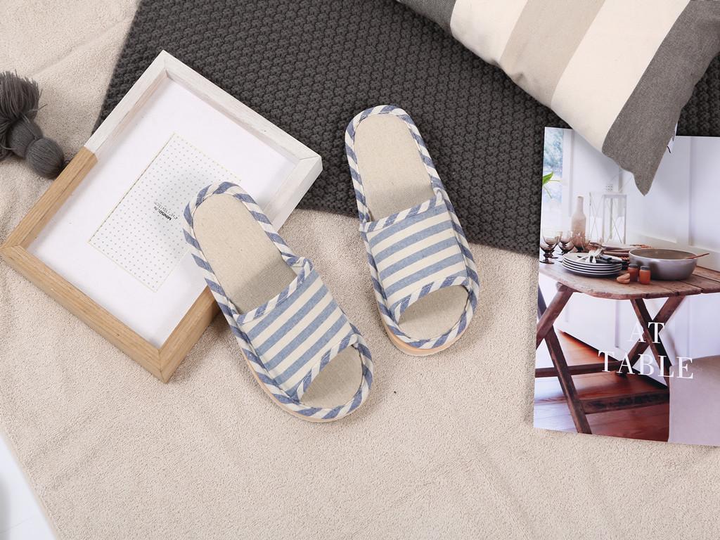Хлопковые и льняные домашние тапочки: Летние домашние тапочки для мужчин и женщин