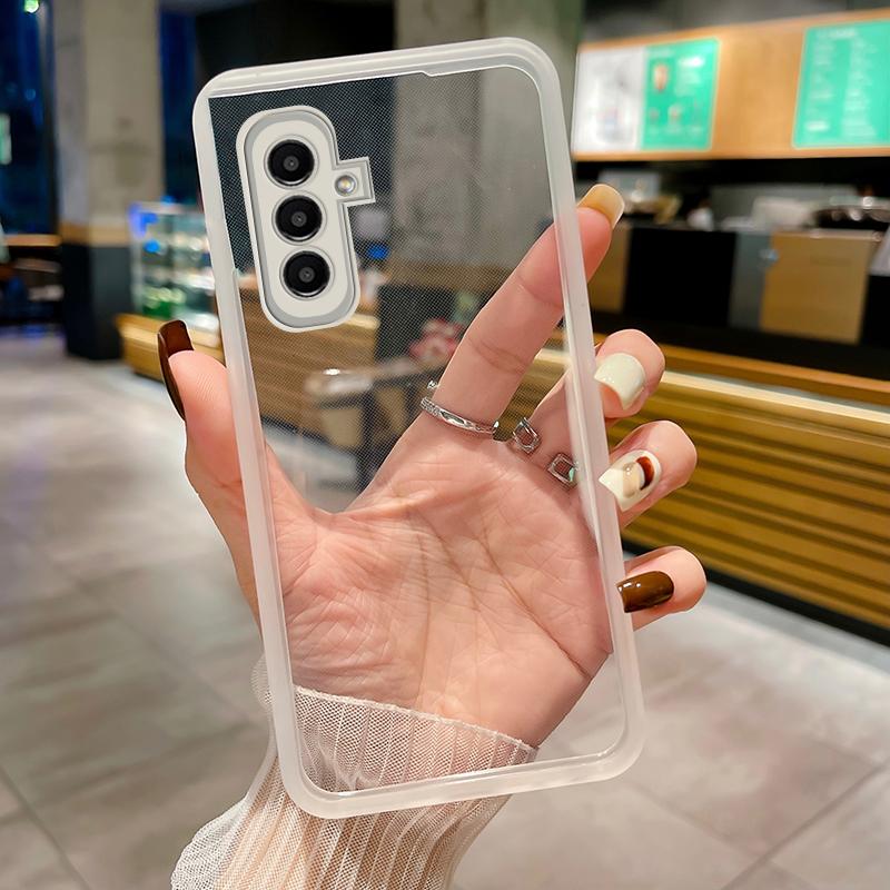 Чехол для телефона A 54 34 24 14 для Samsung Galaxy A54 A34 A24 A14 A73 A53 A33 A32 A13 A04 A52, защитная пленка для полного объектива, прозрачная мягкая силиконовая задняя крышка