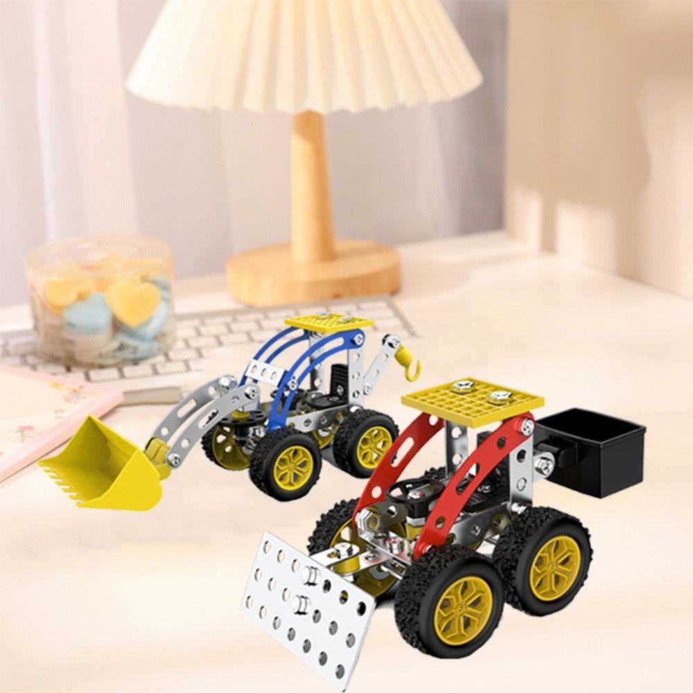Puzzle Metal Building Block Assembly Toy Metal Assembly Car Model Toy Children's Gifts