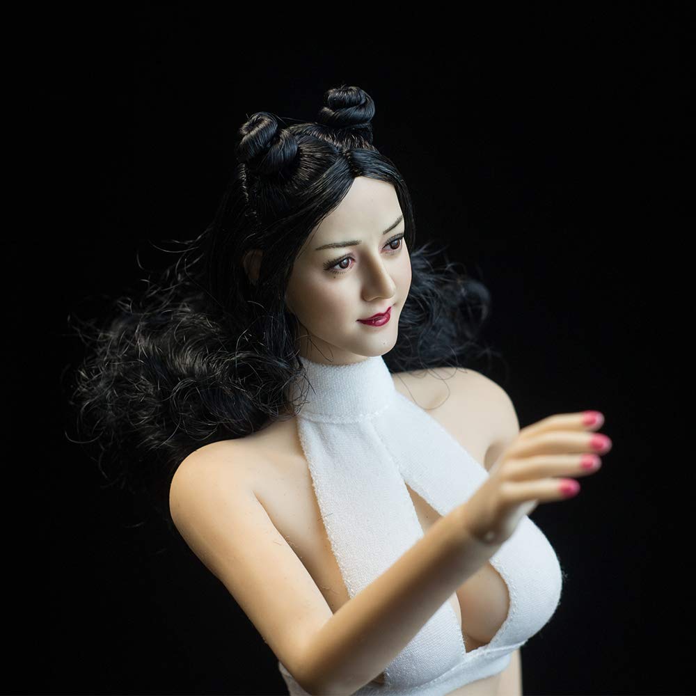 Масштабная фигурка белая кожа жемчуг C азиатская сексуальная милая красавица голова и одежда не [TOYBARJAPAN] 1/6 (тело включено)