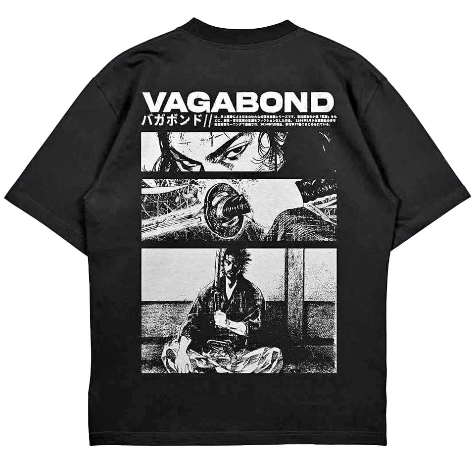 Vagabond Tee Retro Vintage 90s Samurai Manga T Shirt Clothing Short Sleeve Shirt Men Women for
