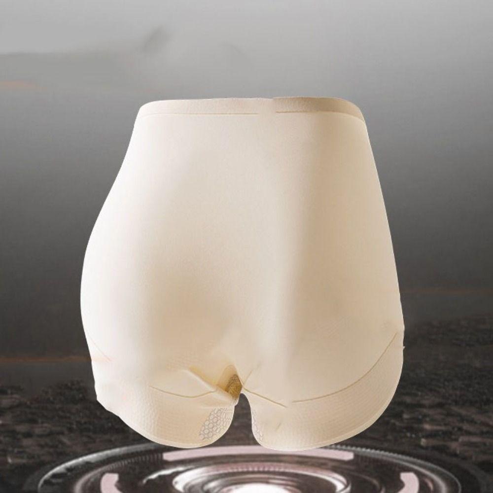 Traceless Women Ice Silk Briefs High Waist Hip Lift Shaper Leggings Casual Postpartum Panties  Gym