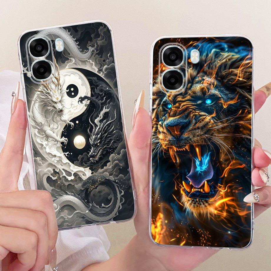 Крутой Стиль Мультяшная Модная Чехол для Телефона Для Oppo A6x A6s A6t A6 4G 5G / Oppo A6T Pro 4G Fundas Прозрачный Мягкий Силиконовый Coque Чехол