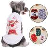 Christmas Deer Print Dog Vest T-shirt For Small Medium Dogs Cats Soft Cozy Breathable Puppy Clothes Chihuahua Pug Pet Costume