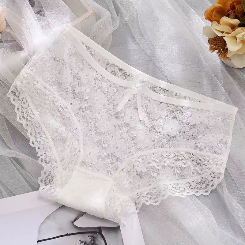 Women'S Panties Mid-Rise Cotton Crotch Breathable Buttocks Student Briefs