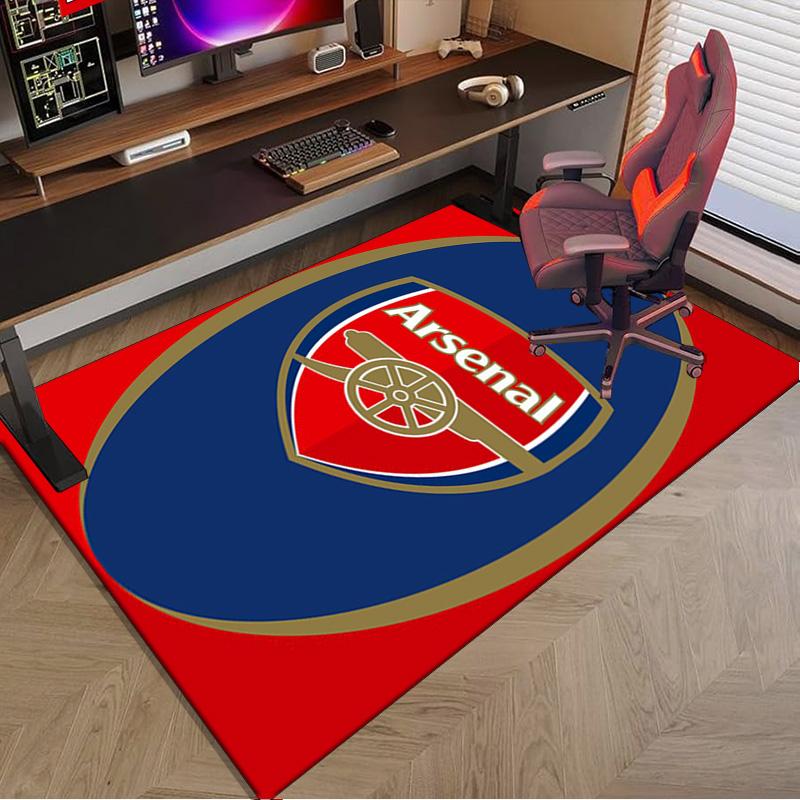 Arsenal Football Club Crest Area Rug for Office, Chair Rug, Decorative Carpet Livingroom Mat, Large Size Fan gifts Christmas gifts