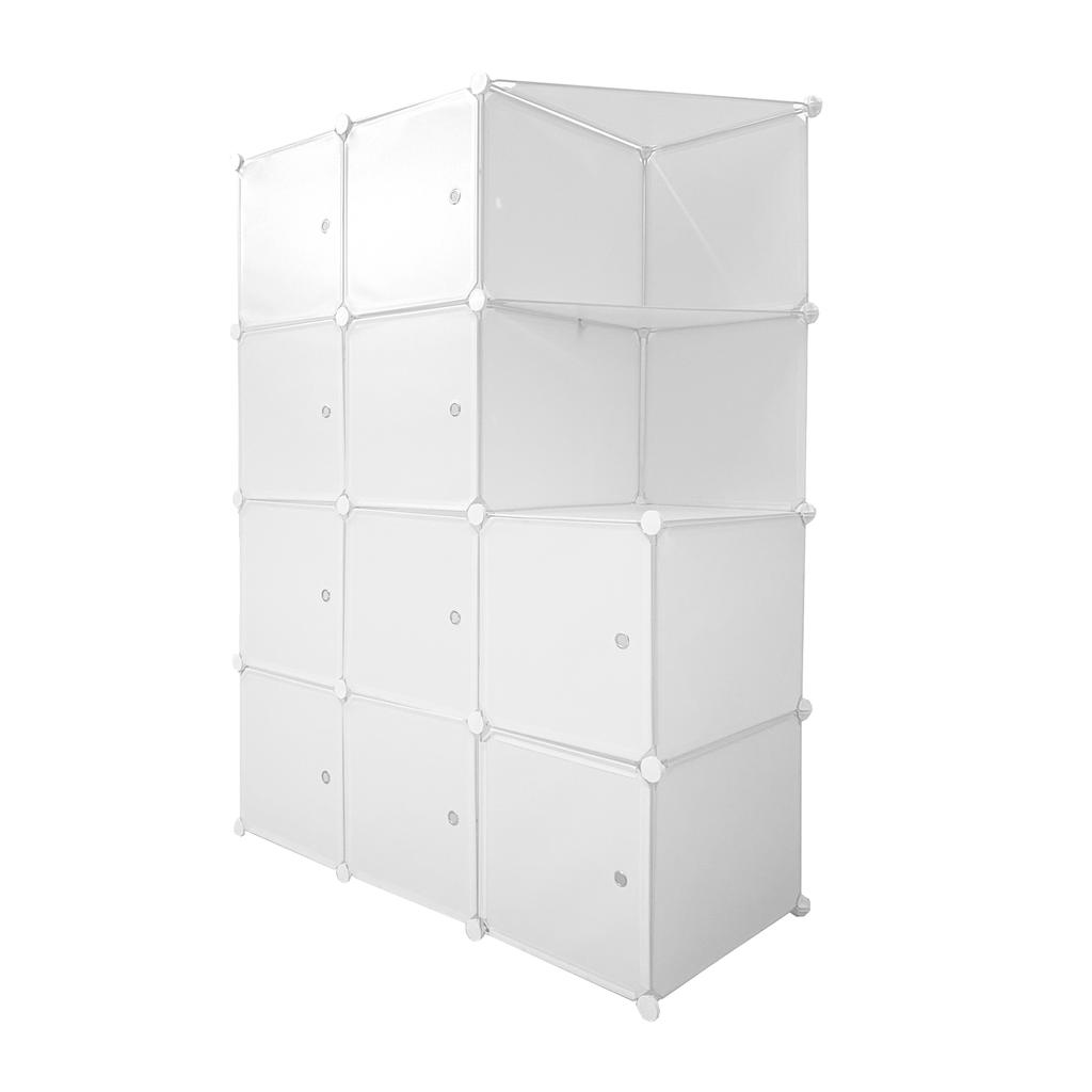 Гардеробный шкаф Cube Настраиваемый Boxed Nyana Home 10 Кубов/Дверей Организация Дома Вешалка для Одежды Обувница 147x110x47см
