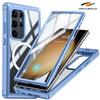 For Samsung Galaxy S25 Ultra Plus S23 Full 360 Magnet Protection Outdoor Waterproof Wireless Charge Case for Galaxy S24 Ultra