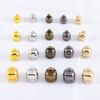 50pcs Necklace End Tips Tassel Caps Leather Cord Crimps End Caps Plastic Beads Cap Fastener DIY Jewelry Making Finding Supplies