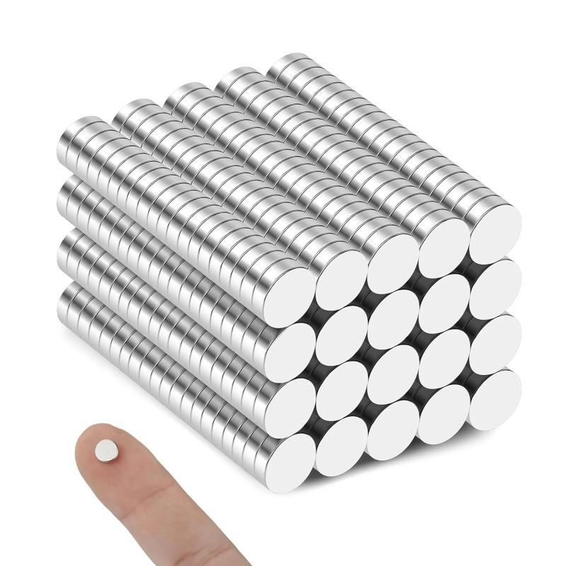 100 штук сильных круглых магнитов 6x2 мм для холодильника, DIY, строительства, научных экспериментов, поделок, образования