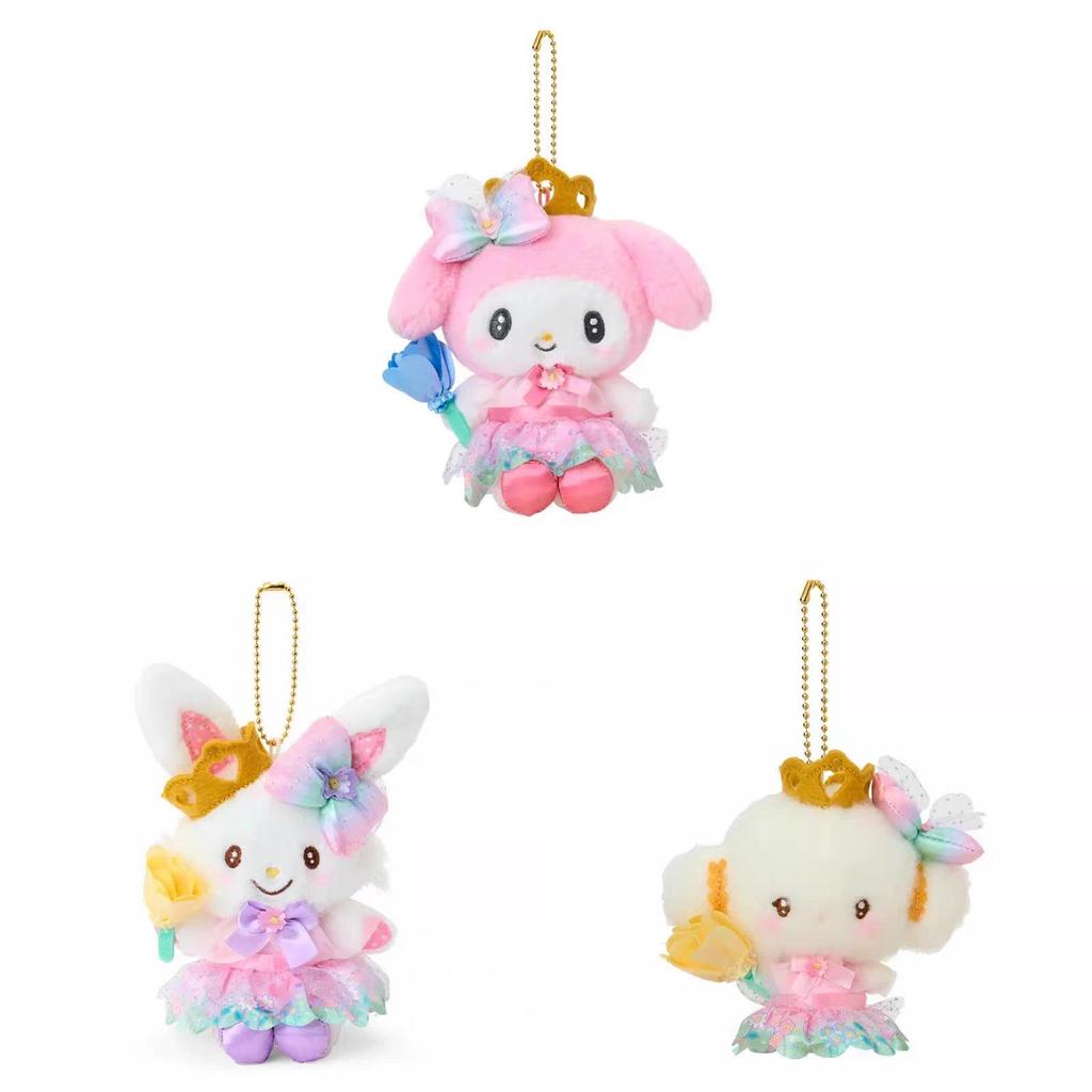 Плюшевая брелок-брелок Sanrio Heart Blossom Cat с хлопковым наполнителем для девочек и коллекционеров