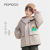 Зимняя игривая парка с капюшоном для мальчиков MOMOCO