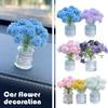 Mini Glass Vase with Blossom Car Decor For All Vehicles and Miniature Elegant Car Delicate Flow P9J9