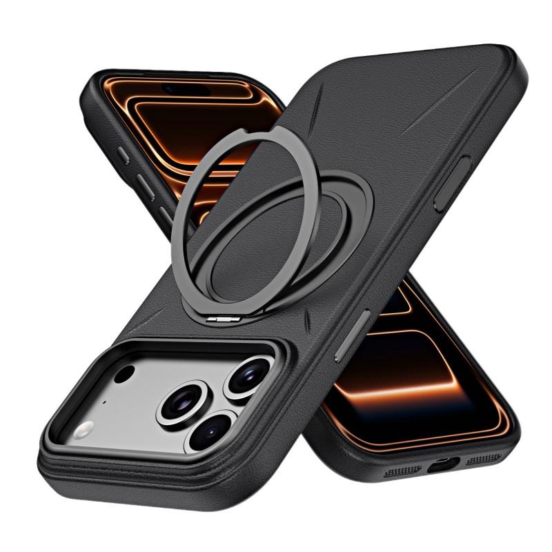 Magnetic Rotating Kickstand Phone Case IPhone 17 Pro Max 18 With Shockproof Silicone Protection