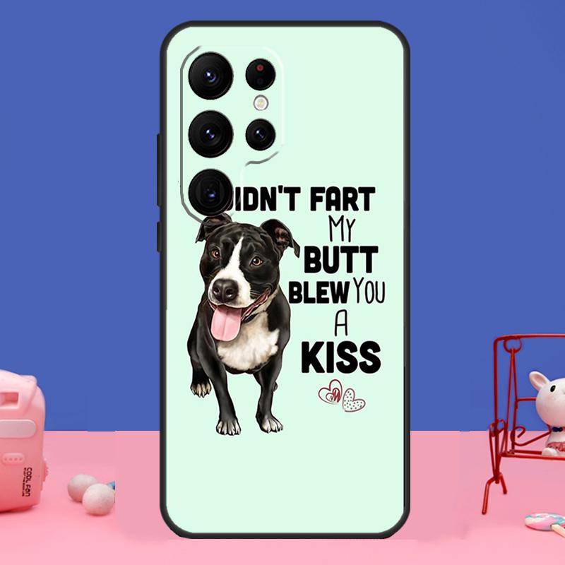 Pit Bull Lovely Pet Dog Pitbull Case For Samsung Galaxy S23 S22 S24 Ultra S8 S9 S10 Plus Note 10 20 Ultra S20 S21 FE Cover