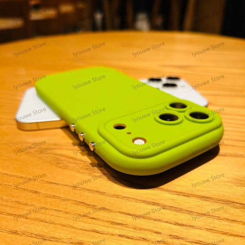 Защита камеры Конфетный Жидкий Силикон Мягкий Чехол Для Для Iphone 17 Pro Max 11 12 13 14 Plus 1 16 XR XS X Утолщенный Бампер Чехол
