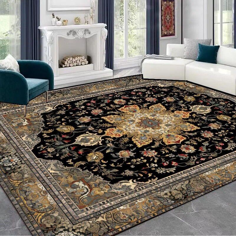 Классические ковры бохо большого размера для гостиной, нескользящий коврик для пола, ковер большой площади для спальни, моющийся, украшение комнаты, домашний ковер