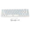 60 Percent Mechanical Keyboard for Android System Transparent RGB 68 Keys Wired PC Gaming Keyboard