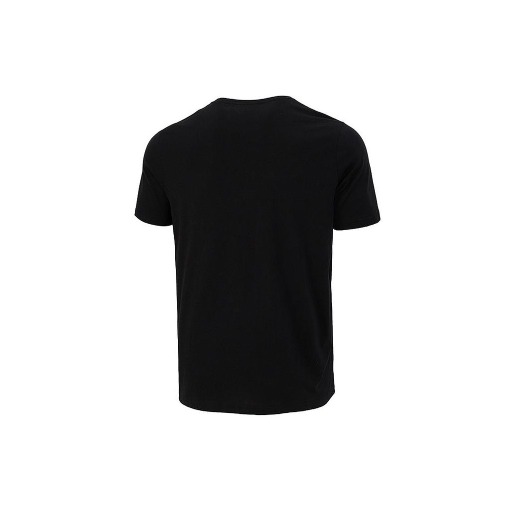 Puma Футболка с контрастным логотипом и круглым вырезом Мужские топы Черная 847720-01
