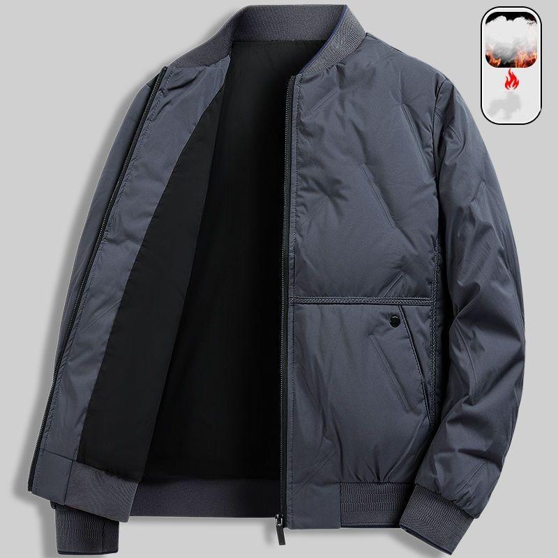 Мужская зимняя утепленная куртка, молодежная повседневная простая теплая куртка, топ