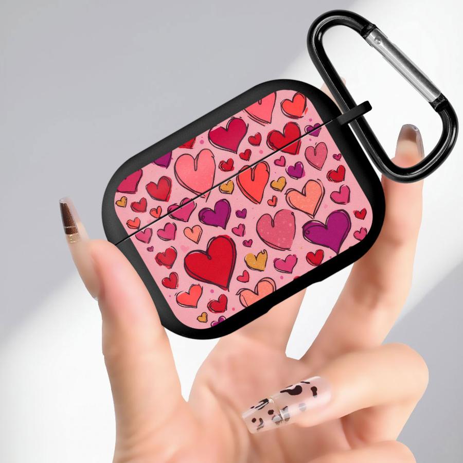 Модные ретро чехлы для наушников с рисунком сердца, чехол-кейс для Airpods Pro3 Pro 4 Pro2 3 2 1