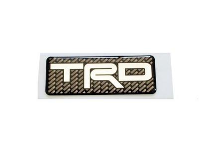 Оригинальная эмблема/наклейка из углеродного волокна TRD Toyota (Для задней двери/задней установки)