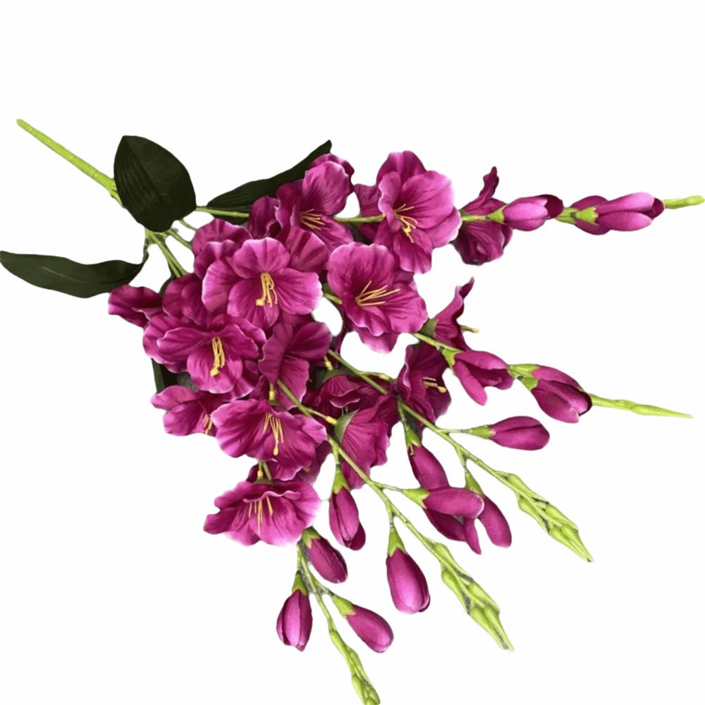 62cm Artificial Gladiolus Flowers DIY Fake Flowers Artificial Hyacinth Violet Flower Home Decor