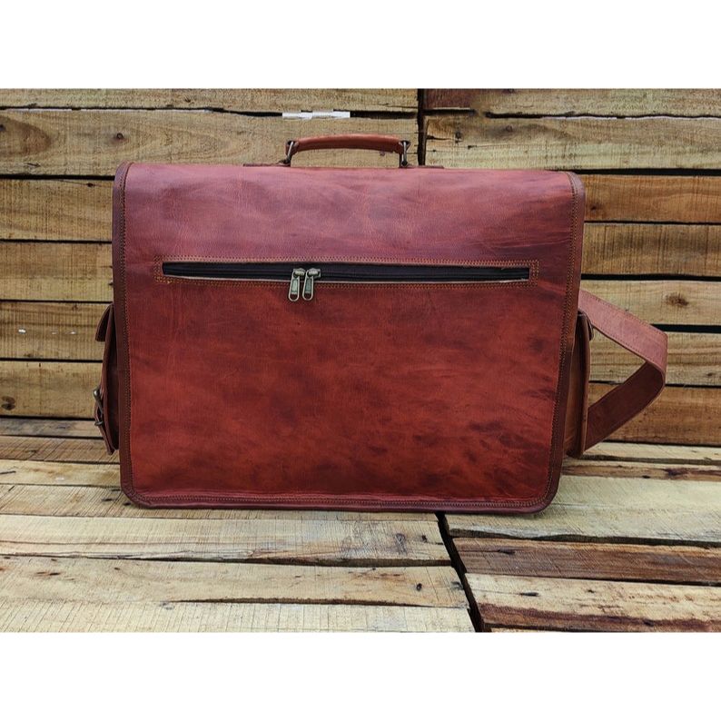 Handmade Leather Messenger Bag, Personalised Laptop Bag, Men’s Briefcase Bag, Leather Crossbody Satchel