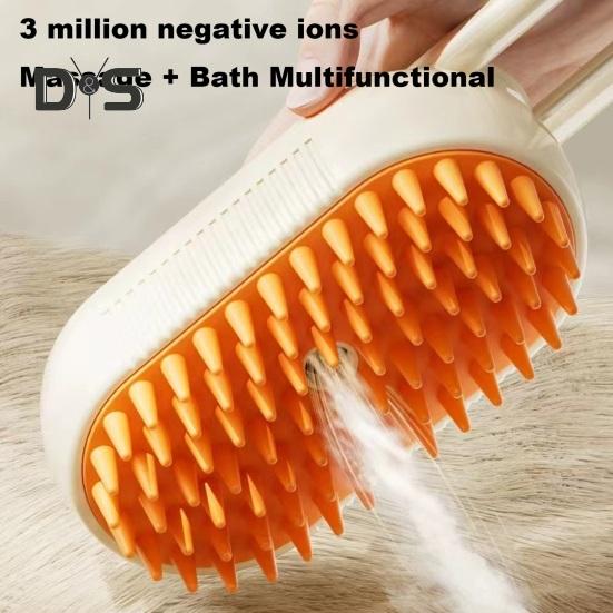 3 в 1 паровая щетка для домашних животных USB-зарядка щетка для груминга самоочищающийся спрей расческа для кошек распутывающая шерсть домашних животных массажная щетка