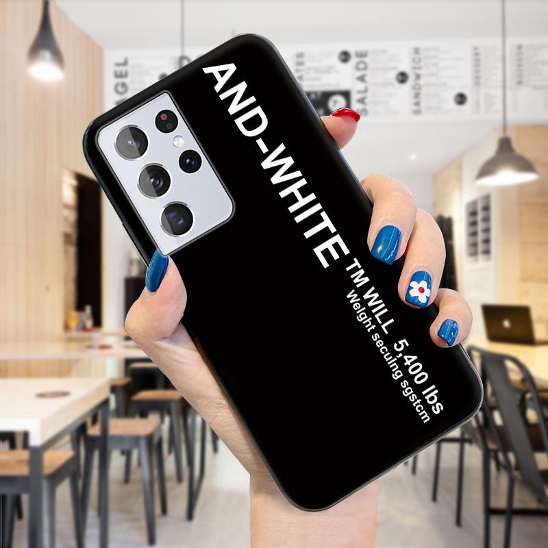 Ударопрочный тонкий сплошной цвет в полоску с надписью Мягкий силиконовый чехол из ТПУ