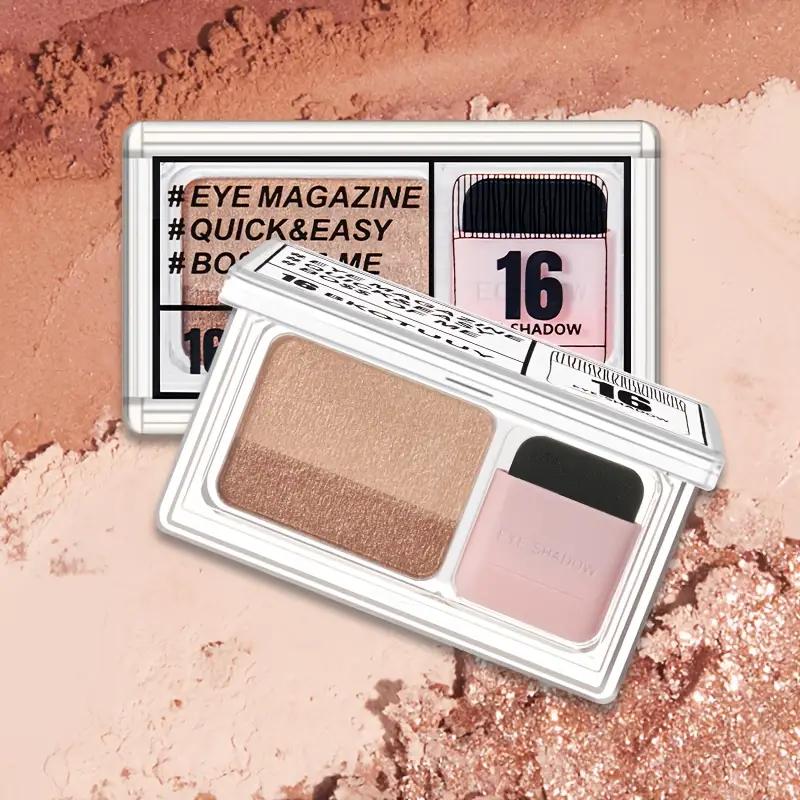 Палетка теней для век Хамелеон Градиент с шиммером, глиттером и осветляющими пигментами