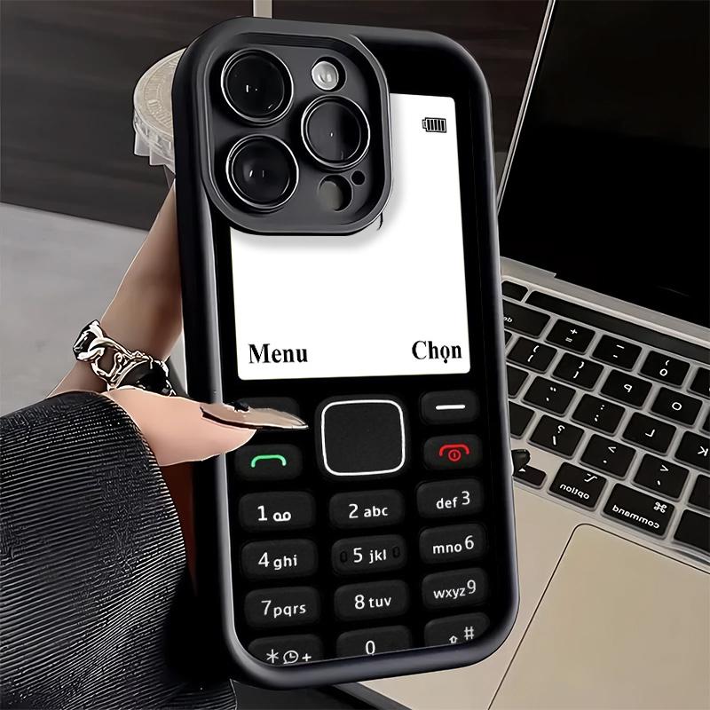Чехол для телефона iPhone 17 Air 16E 15 16 Pro Max Смешной Ретро Чехол-Телефон 14 Plus 13 12 Mini Мягкий Силиконовый Fundas