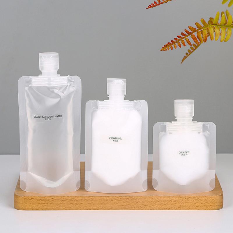 30/50/100 мл жидкий лосьон портативная дорожная упаковка сумка 10 шт одноразовый под-пакет герметичный для шампуня косметический контейнер для хранения