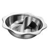 Нержавеющая сталь Двойной ароматизатор Hot Pot утолщенное основание для ресторана дома индукционная плита