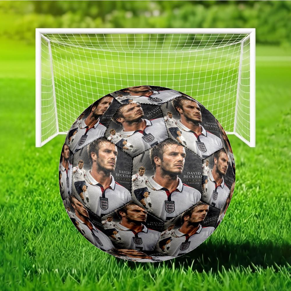David Manchester United Legend Soccer Ball Size 5 Soccer Ball, Machine-stitched, Soft and Comfortable, Suitable for Training and Matches Fan Gift