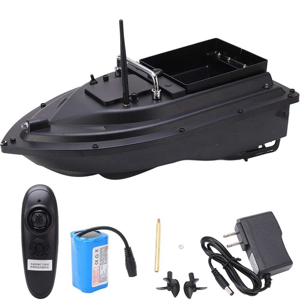Bait Boat Intelligent 2.4Ghzs One Hand Remote Control 2kg Load Bearing Black RC Fishing Bait Boat