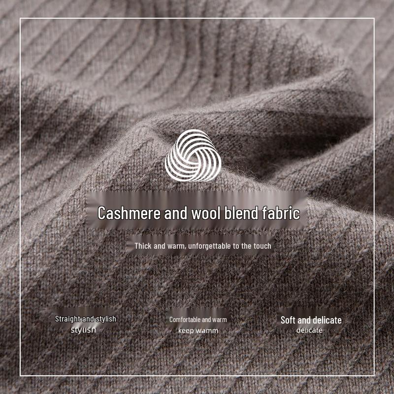 Hodo Men's Luxury Wool & Cashmere Blend Polo Sweater