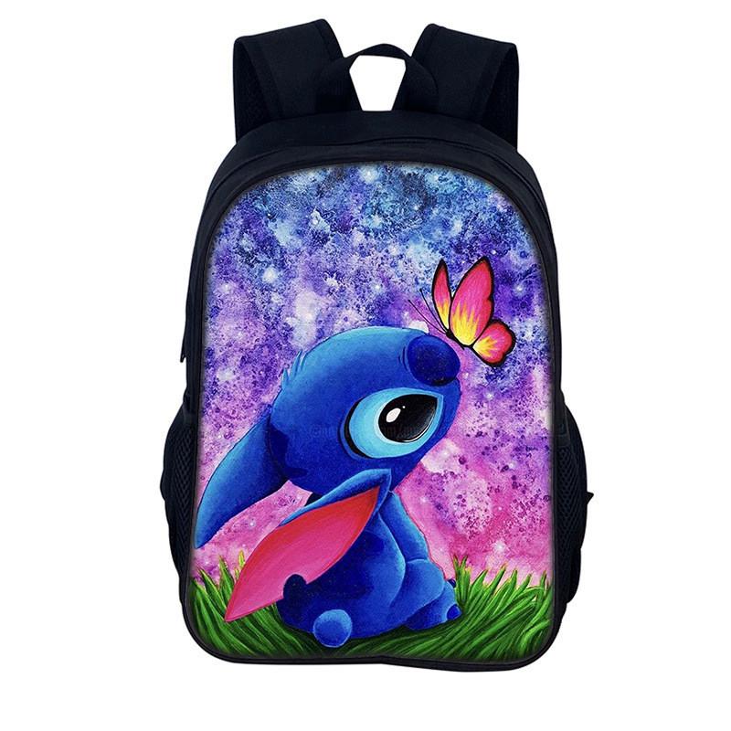 Детский рюкзак Stitch из полиэстера для ежедневного использования и хранения