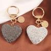 Блестящие сверкающие многофункциональные многоразовые подарочные аксессуары со стразами, металлический брелок для автомобиля в форме сердца, сумка, подвеска, брелок для ключей, кошелек