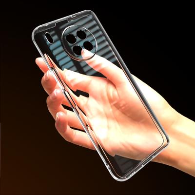 Прозрачный чехол для Honor 50 lite, чехол на huawei Honor 50 lite, бампер, противоударный прозрачный силиконовый чехол для телефона, черный матовый чехол