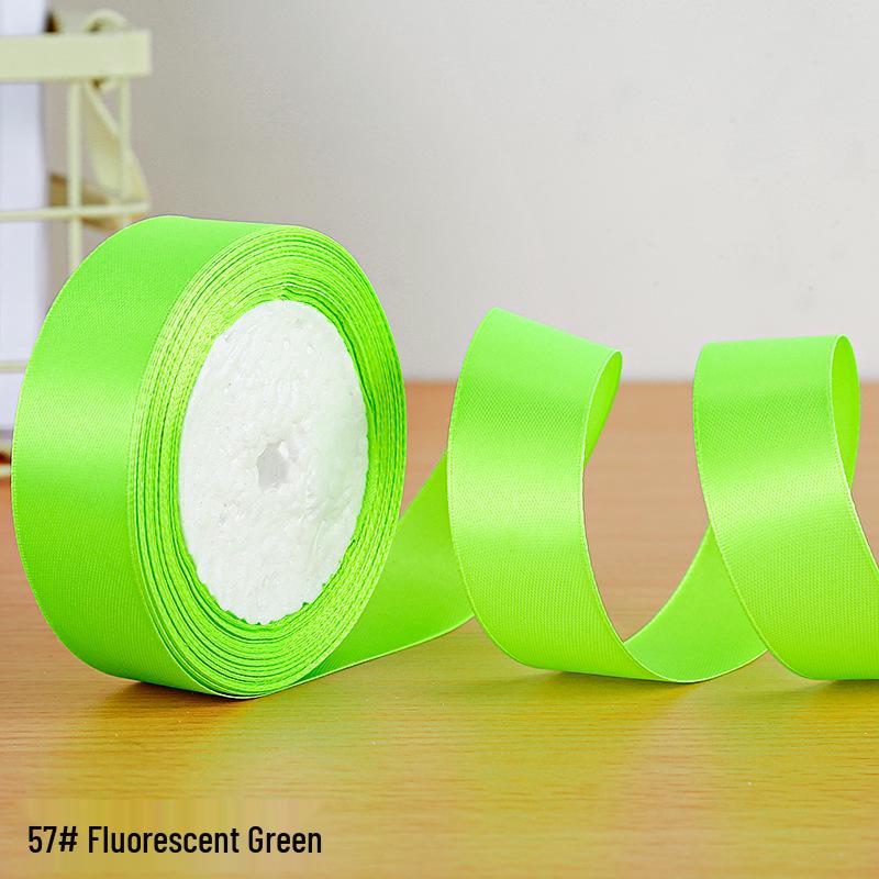 Полиэстеровая атласная лента 2,5 см для подарочной коробки и аксессуаров для волос
